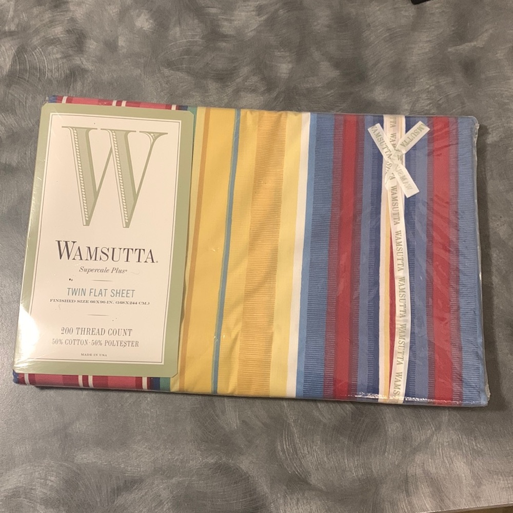 WAMSUTTA  SUPERCALE PLUS TWIN FLAT SHEET
